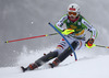 Christina Geiger  of Germany skiing in first run of 50th Golden Fox trophy women slalom race of Audi FIS Alpine skiing World cup in Kranjska Gora, Slovenia. 50th Golden Fox trophy women slalom race of Audi FIS Alpine skiing World cup 2013-2014 was held on Sunday, 2nd of February 2014 in Kranjska Gora, Slovenia
