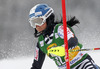 Merle Soppela  of Finland skiing in first run of 50th Golden Fox trophy women slalom race of Audi FIS Alpine skiing World cup in Kranjska Gora, Slovenia. 50th Golden Fox trophy women slalom race of Audi FIS Alpine skiing World cup 2013-2014 was held on Sunday, 2nd of February 2014 in Kranjska Gora, Slovenia

