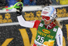 12th placed Denise Feierabend  of Switzerland reacts in finish of the second run of 50th Golden Fox trophy women slalom race of Audi FIS Alpine skiing World cup in Kranjska Gora, Slovenia. 50th Golden Fox trophy women slalom race of Audi FIS Alpine skiing World cup 2013-2014 was held on Sunday, 2nd of February 2014 in Kranjska Gora, Slovenia

