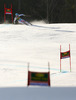 Steve Missillier of France skiing in first run of men giant slalom race of Audi FIS Alpine skiing World cup in Kranjska Gora, Slovenia. 53rd Vitranc cup men giant slalom race of Audi FIS Alpine skiing World cup 2013-2014 was held on Saturday, 8th of March 2014 in Kranjska Gora, Slovenia
