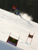 Matts Olsson of Sweden skiing in first run of men giant slalom race of Audi FIS Alpine skiing World cup in Kranjska Gora, Slovenia. 53rd Vitranc cup men giant slalom race of Audi FIS Alpine skiing World cup 2013-2014 was held on Saturday, 8th of March 2014 in Kranjska Gora, Slovenia
