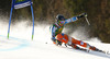 Leif Kristian Haugen of Norway skiing in first run of men giant slalom race of Audi FIS Alpine skiing World cup in Kranjska Gora, Slovenia. 53rd Vitranc cup men giant slalom race of Audi FIS Alpine skiing World cup 2013-2014 was held on Saturday, 8th of March 2014 in Kranjska Gora, Slovenia
