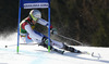 Elia Zurbriggen of Switzerland skiing in first run of men giant slalom race of Audi FIS Alpine skiing World cup in Kranjska Gora, Slovenia. 53rd Vitranc cup men giant slalom race of Audi FIS Alpine skiing World cup 2013-2014 was held on Saturday, 8th of March 2014 in Kranjska Gora, Slovenia
