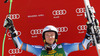 Third placed Henrik Kristoffersen of Norway celebrates his medal won in men giant slalom race of Audi FIS Alpine skiing World cup in Kranjska Gora, Slovenia. 53rd Vitranc cup men giant slalom race of Audi FIS Alpine skiing World cup 2013-2014 was held on Saturday, 8th of March 2014 in Kranjska Gora, Slovenia
