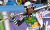 Marcus Sandell of Finland reacts in finish of the second run of men giant slalom race of Audi FIS Alpine skiing World cup in Kranjska Gora, Slovenia. 53rd Vitranc cup men giant slalom race of Audi FIS Alpine skiing World cup 2013-2014 was held on Saturday, 8th of March 2014 in Kranjska Gora, Slovenia
