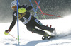 Patrick Thaler of Italy skiing in first run of men slalom race of Audi FIS Alpine skiing World cup in Kranjska Gora, Slovenia. The 53rd Vitranc cup men slalom race of Audi FIS Alpine skiing World cup 2013-2014 was held on Sunday, 9th of March 2014 on Podkoren course in Kranjska Gora, Slovenia
