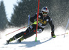 Manfred Moelgg of Italy skiing in first run of men slalom race of Audi FIS Alpine skiing World cup in Kranjska Gora, Slovenia. The 53rd Vitranc cup men slalom race of Audi FIS Alpine skiing World cup 2013-2014 was held on Sunday, 9th of March 2014 on Podkoren course in Kranjska Gora, Slovenia

