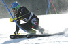 Stefano Gross of Italy skiing in first run of men slalom race of Audi FIS Alpine skiing World cup in Kranjska Gora, Slovenia. The 53rd Vitranc cup men slalom race of Audi FIS Alpine skiing World cup 2013-2014 was held on Sunday, 9th of March 2014 on Podkoren course in Kranjska Gora, Slovenia
