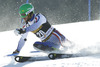 Alexander Khoroshilov of Russia skiing in first run of men slalom race of Audi FIS Alpine skiing World cup in Kranjska Gora, Slovenia. The 53rd Vitranc cup men slalom race of Audi FIS Alpine skiing World cup 2013-2014 was held on Sunday, 9th of March 2014 on Podkoren course in Kranjska Gora, Slovenia
