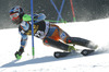 Sebastian Foss Solevaag of Norway skiing in first run of men slalom race of Audi FIS Alpine skiing World cup in Kranjska Gora, Slovenia. The 53rd Vitranc cup men slalom race of Audi FIS Alpine skiing World cup 2013-2014 was held on Sunday, 9th of March 2014 on Podkoren course in Kranjska Gora, Slovenia
