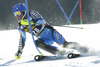 Anton Lahdenperae of Sweden skiing in first run of men slalom race of Audi FIS Alpine skiing World cup in Kranjska Gora, Slovenia. The 53rd Vitranc cup men slalom race of Audi FIS Alpine skiing World cup 2013-2014 was held on Sunday, 9th of March 2014 on Podkoren course in Kranjska Gora, Slovenia
