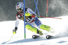 Markus Vogel of Switzerland skiing in first run of men slalom race of Audi FIS Alpine skiing World cup in Kranjska Gora, Slovenia. The 53rd Vitranc cup men slalom race of Audi FIS Alpine skiing World cup 2013-2014 was held on Sunday, 9th of March 2014 on Podkoren course in Kranjska Gora, Slovenia
