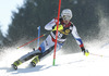 Daniel Yule of Switzerland skiing in first run of men slalom race of Audi FIS Alpine skiing World cup in Kranjska Gora, Slovenia. The 53rd Vitranc cup men slalom race of Audi FIS Alpine skiing World cup 2013-2014 was held on Sunday, 9th of March 2014 on Podkoren course in Kranjska Gora, Slovenia
