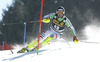 Philipp Schmid of Germany skiing in first run of men slalom race of Audi FIS Alpine skiing World cup in Kranjska Gora, Slovenia. The 53rd Vitranc cup men slalom race of Audi FIS Alpine skiing World cup 2013-2014 was held on Sunday, 9th of March 2014 on Podkoren course in Kranjska Gora, Slovenia
