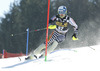 Jens Henttinen of Finland skiing in first run of men slalom race of Audi FIS Alpine skiing World cup in Kranjska Gora, Slovenia. The 53rd Vitranc cup men slalom race of Audi FIS Alpine skiing World cup 2013-2014 was held on Sunday, 9th of March 2014 on Podkoren course in Kranjska Gora, Slovenia
