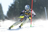 Jens Henttinen of Finland skiing in first run of men slalom race of Audi FIS Alpine skiing World cup in Kranjska Gora, Slovenia. The 53rd Vitranc cup men slalom race of Audi FIS Alpine skiing World cup 2013-2014 was held on Sunday, 9th of March 2014 on Podkoren course in Kranjska Gora, Slovenia
