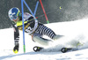 Jens Henttinen of Finland skiing in first run of men slalom race of Audi FIS Alpine skiing World cup in Kranjska Gora, Slovenia. The 53rd Vitranc cup men slalom race of Audi FIS Alpine skiing World cup 2013-2014 was held on Sunday, 9th of March 2014 on Podkoren course in Kranjska Gora, Slovenia

