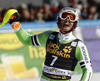 Fritz Dopfer of Germany reacts in the finish of the second run of men slalom race of Audi FIS Alpine skiing World cup in Kranjska Gora, Slovenia. The 53rd Vitranc cup men slalom race of Audi FIS Alpine skiing World cup 2013-2014 was held on Sunday, 9th of March 2014 on Podkoren course in Kranjska Gora, Slovenia
