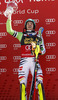Winner Felix Neureuther of Germany at the flower ceremony of the men slalom race of Audi FIS Alpine skiing World cup in Kranjska Gora, Slovenia. The 53rd Vitranc cup men slalom race of Audi FIS Alpine skiing World cup 2013-2014 was held on Sunday, 9th of March 2014 on Podkoren course in Kranjska Gora, Slovenia

