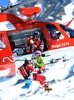 Maria Hoefl-Riesch (GER) is being taken away by rescue helicopter after getting injured in crash during Womens Downhill of FIS Ski Alpine World Cup at the Pista Silvano Beltrametti in Lenzerheide, Switzerland on 2014/03/12.
