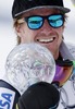 Ted Ligety (USA) with overall giant slalom crystal globe after mens Giant Slalom of FIS Ski Alpine World Cup finals at the Pista Silvano Beltrametti in Lenzerheide, Switzerland on 2014/03/15.
