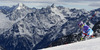 Tessa Worley of France skiing in first run of women giant slalom race of Audi FIS Alpine skiing World cup in Soelden, Austria. First race of Audi FIS Alpine skiing World cup season 2014-2015, was held on Saturday, 25th of October 2014 on Rettenbach glacier above Soelden, Austria
