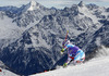 Tessa Worley of France skiing in first run of women giant slalom race of Audi FIS Alpine skiing World cup in Soelden, Austria. First race of Audi FIS Alpine skiing World cup season 2014-2015, was held on Saturday, 25th of October 2014 on Rettenbach glacier above Soelden, Austria
