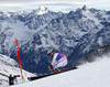 Tina Weirather of Liechtenstein skiing in first run of women giant slalom race of Audi FIS Alpine skiing World cup in Soelden, Austria. First race of Audi FIS Alpine skiing World cup season 2014-2015, was held on Saturday, 25th of October 2014 on Rettenbach glacier above Soelden, Austria
