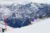 Eva-Maria Brem of Austria skiing in first run of women giant slalom race of Audi FIS Alpine skiing World cup in Soelden, Austria. First race of Audi FIS Alpine skiing World cup season 2014-2015, was held on Saturday, 25th of October 2014 on Rettenbach glacier above Soelden, Austria
