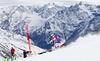 Kathrin Zettel of Austria skiing in first run of women giant slalom race of Audi FIS Alpine skiing World cup in Soelden, Austria. First race of Audi FIS Alpine skiing World cup season 2014-2015, was held on Saturday, 25th of October 2014 on Rettenbach glacier above Soelden, Austria
