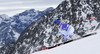 Frida Hansdotter of Sweden skiing in first run of women giant slalom race of Audi FIS Alpine skiing World cup in Soelden, Austria. First race of Audi FIS Alpine skiing World cup season 2014-2015, was held on Saturday, 25th of October 2014 on Rettenbach glacier above Soelden, Austria
