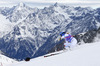 Frida Hansdotter of Sweden skiing in first run of women giant slalom race of Audi FIS Alpine skiing World cup in Soelden, Austria. First race of Audi FIS Alpine skiing World cup season 2014-2015, was held on Saturday, 25th of October 2014 on Rettenbach glacier above Soelden, Austria
