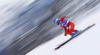 Irene Curtoni of Italy skiing in first run of women giant slalom race of Audi FIS Alpine skiing World cup in Soelden, Austria. First race of Audi FIS Alpine skiing World cup season 2014-2015, was held on Saturday, 25th of October 2014 on Rettenbach glacier above Soelden, Austria
