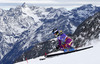 Nina Loeseth of Norway skiing in first run of women giant slalom race of Audi FIS Alpine skiing World cup in Soelden, Austria. First race of Audi FIS Alpine skiing World cup season 2014-2015, was held on Saturday, 25th of October 2014 on Rettenbach glacier above Soelden, Austria
