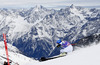 Sara Hector of Sweden skiing in first run of women giant slalom race of Audi FIS Alpine skiing World cup in Soelden, Austria. First race of Audi FIS Alpine skiing World cup season 2014-2015, was held on Saturday, 25th of October 2014 on Rettenbach glacier above Soelden, Austria
