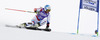 Wendy Holdener of Switzerland skiing in first run of women giant slalom race of Audi FIS Alpine skiing World cup in Soelden, Austria. First race of Audi FIS Alpine skiing World cup season 2014-2015, was held on Saturday, 25th of October 2014 on Rettenbach glacier above Soelden, Austria
