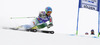Katarina Lavtar of Slovenia skiing in first run of women giant slalom race of Audi FIS Alpine skiing World cup in Soelden, Austria. First race of Audi FIS Alpine skiing World cup season 2014-2015, was held on Saturday, 25th of October 2014 on Rettenbach glacier above Soelden, Austria

