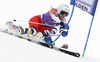 Julia Mancuso of USA skiing in first run of women giant slalom race of Audi FIS Alpine skiing World cup in Soelden, Austria. First race of Audi FIS Alpine skiing World cup season 2014-2015, was held on Saturday, 25th of October 2014 on Rettenbach glacier above Soelden, Austria
