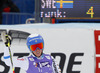 Eight placed Maria Pietilae-Holmner of Sweden reacts in finish of the second run of women giant slalom race of Audi FIS Alpine skiing World cup in Soelden, Austria. First race of Audi FIS Alpine skiing World cup season 2014-2015, was held on Saturday, 25th of October 2014 on Rettenbach glacier above Soelden, Austria
