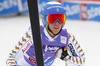 Eight placed Maria Pietilae-Holmner of Sweden reacts in finish of the second run of women giant slalom race of Audi FIS Alpine skiing World cup in Soelden, Austria. First race of Audi FIS Alpine skiing World cup season 2014-2015, was held on Saturday, 25th of October 2014 on Rettenbach glacier above Soelden, Austria
