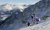 Benjamin Raich of Austria skiing in first run of men giant slalom race of Audi FIS Alpine skiing World cup in Soelden, Austria. First race of Audi FIS Alpine skiing World cup season 2014-2015, was held on Sunday, 26th of October 2014 on Rettenbach glacier above Soelden, Austria
