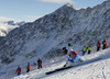 Ted Ligety of USA skiing in first run of men giant slalom race of Audi FIS Alpine skiing World cup in Soelden, Austria. First race of Audi FIS Alpine skiing World cup season 2014-2015, was held on Sunday, 26th of October 2014 on Rettenbach glacier above Soelden, Austria
