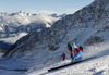 Ted Ligety of USA skiing in first run of men giant slalom race of Audi FIS Alpine skiing World cup in Soelden, Austria. First race of Audi FIS Alpine skiing World cup season 2014-2015, was held on Sunday, 26th of October 2014 on Rettenbach glacier above Soelden, Austria
