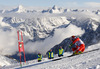 Roberto Nani of Italy skiing in first run of men giant slalom race of Audi FIS Alpine skiing World cup in Soelden, Austria. First race of Audi FIS Alpine skiing World cup season 2014-2015, was held on Sunday, 26th of October 2014 on Rettenbach glacier above Soelden, Austria
