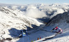 Leif Kristian Haugen of Norway skiing in first run of men giant slalom race of Audi FIS Alpine skiing World cup in Soelden, Austria. First race of Audi FIS Alpine skiing World cup season 2014-2015, was held on Sunday, 26th of October 2014 on Rettenbach glacier above Soelden, Austria
