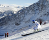 Matts Olsson of Sweden skiing in first run of men giant slalom race of Audi FIS Alpine skiing World cup in Soelden, Austria. First race of Audi FIS Alpine skiing World cup season 2014-2015, was held on Sunday, 26th of October 2014 on Rettenbach glacier above Soelden, Austria

