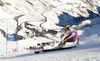 Kjetil Jansrud of Norway skiing in first run of men giant slalom race of Audi FIS Alpine skiing World cup in Soelden, Austria. First race of Audi FIS Alpine skiing World cup season 2014-2015, was held on Sunday, 26th of October 2014 on Rettenbach glacier above Soelden, Austria
