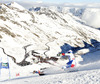 Carlo Janka of Switzerland skiing in first run of men giant slalom race of Audi FIS Alpine skiing World cup in Soelden, Austria. First race of Audi FIS Alpine skiing World cup season 2014-2015, was held on Sunday, 26th of October 2014 on Rettenbach glacier above Soelden, Austria
