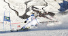 Andre Myhrer of Sweden skiing in first run of men giant slalom race of Audi FIS Alpine skiing World cup in Soelden, Austria. First race of Audi FIS Alpine skiing World cup season 2014-2015, was held on Sunday, 26th of October 2014 on Rettenbach glacier above Soelden, Austria
