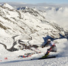 Ivica Kostelic of Croatia skiing in first run of men giant slalom race of Audi FIS Alpine skiing World cup in Soelden, Austria. First race of Audi FIS Alpine skiing World cup season 2014-2015, was held on Sunday, 26th of October 2014 on Rettenbach glacier above Soelden, Austria
